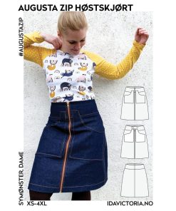 Ida Victoria mønster - Augusta Zip - Høstskjørt