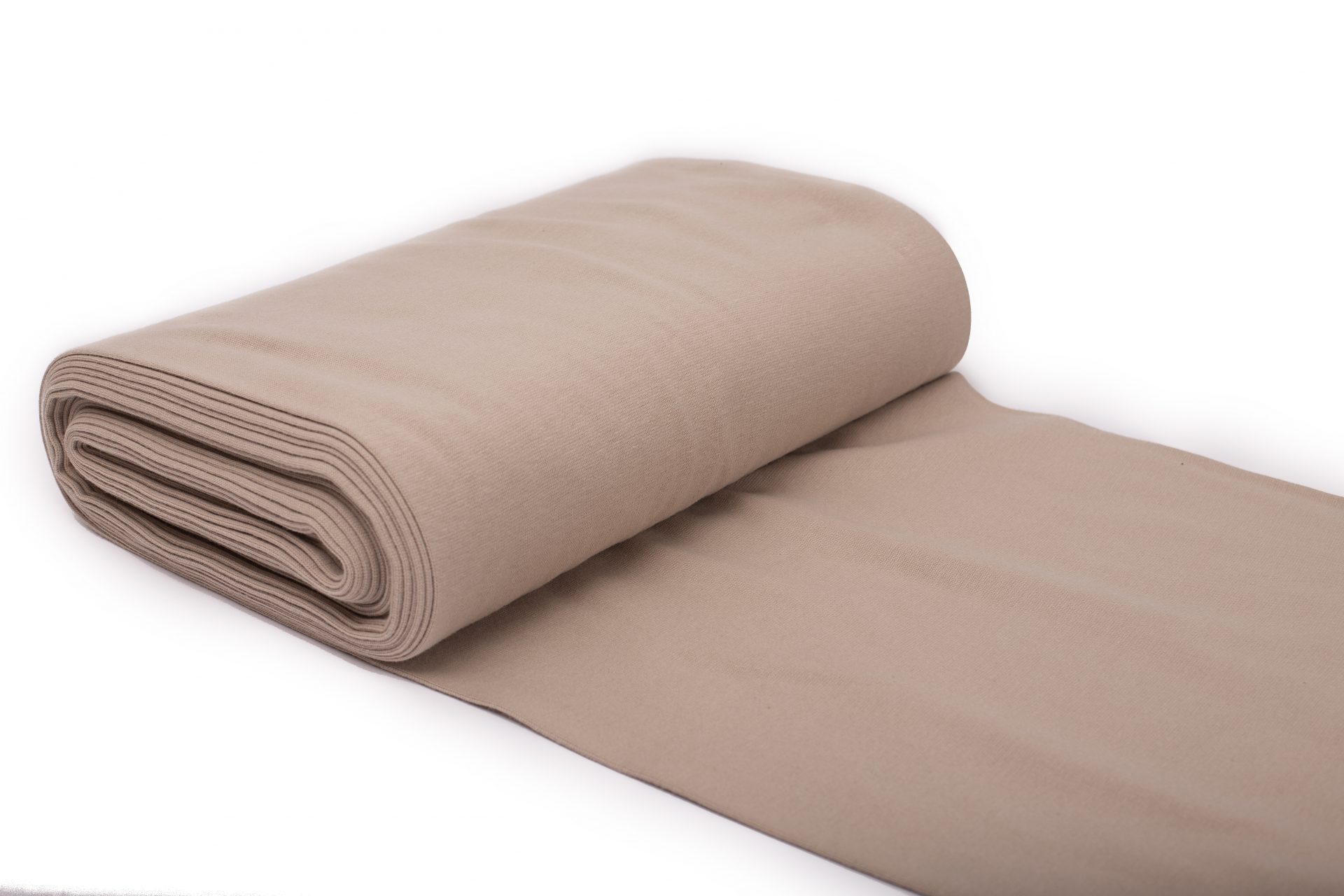 Rundstrikket ribb, sand